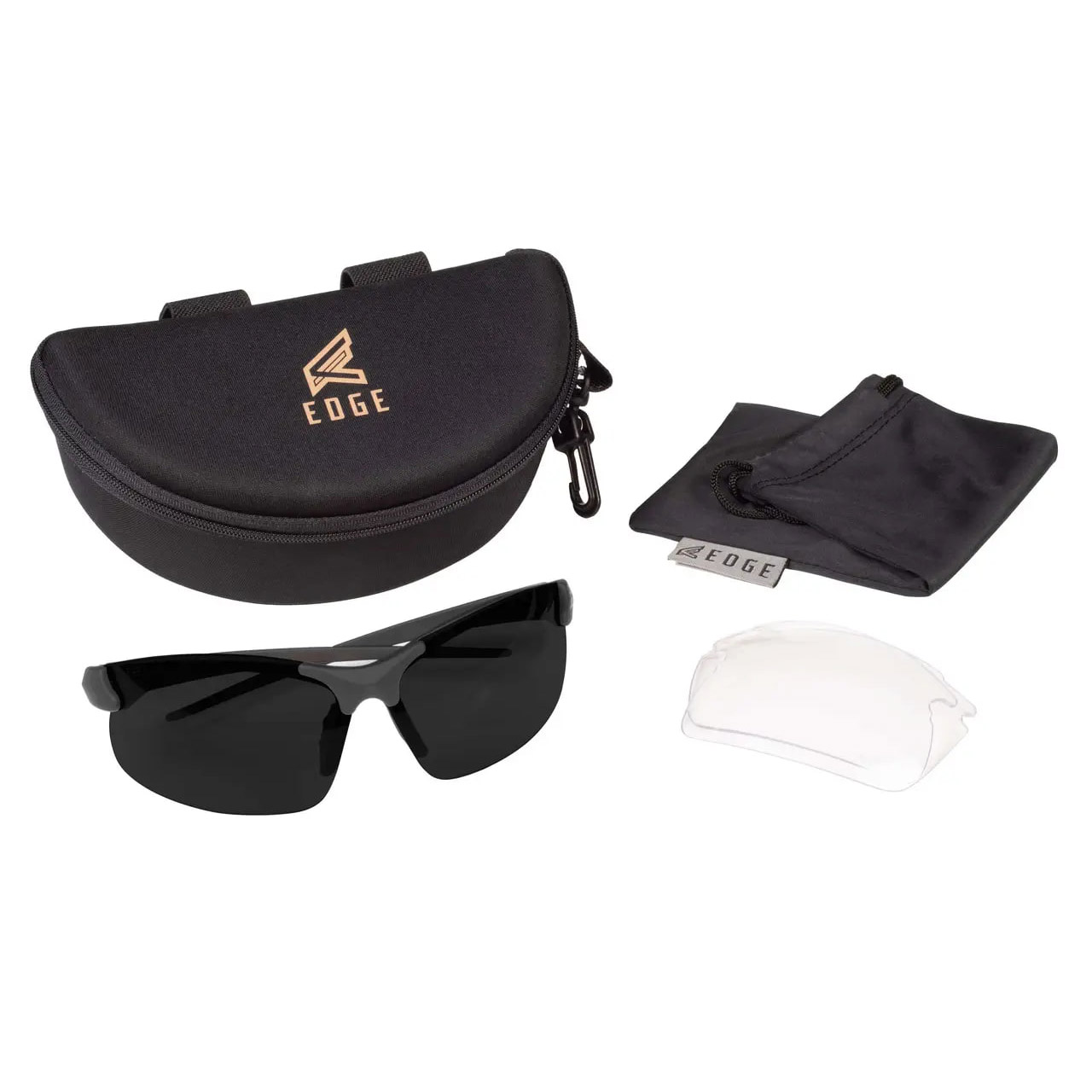 Тактичні окуляри Edge Sharp Edge Thin Temple 2 Lens Kit - Matte Black Frame / Clear VS, G-15 VS SSE2K-2TT (769)