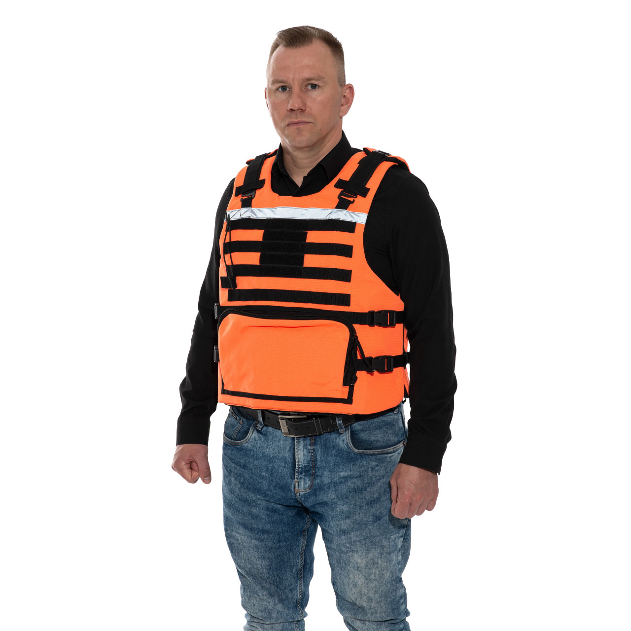 Body Armor Vest for Municipal and Emergency Services City Protection Vest, Orange