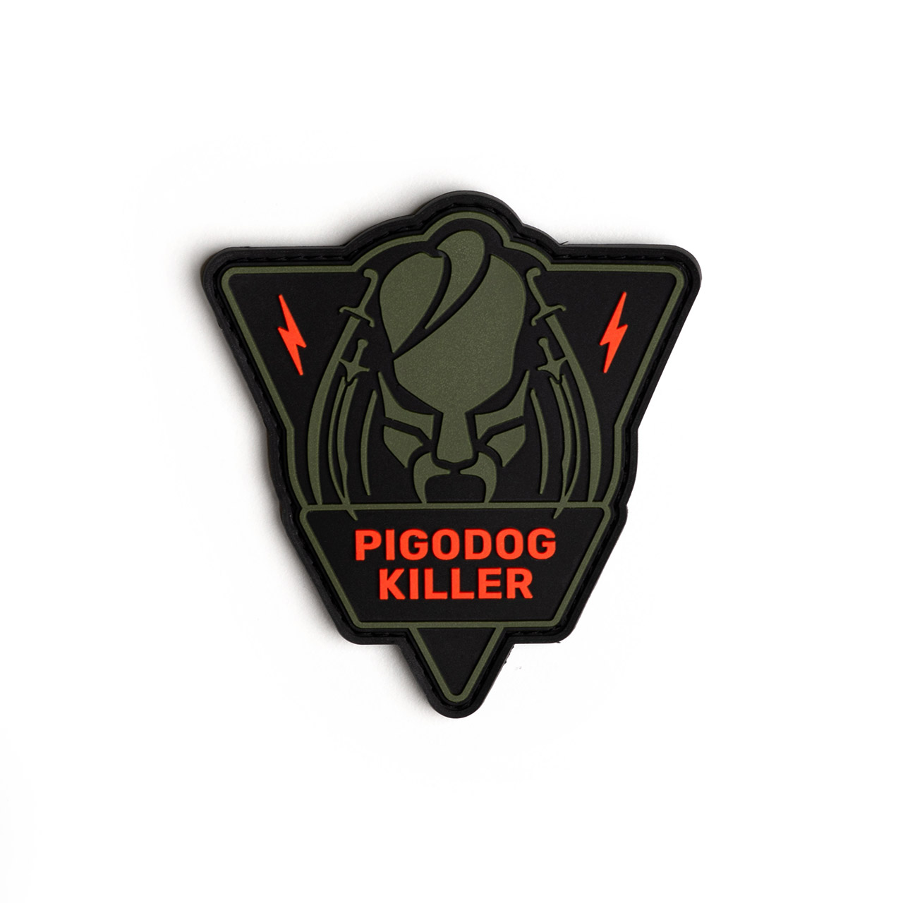 Patch Pigodog Killer. Soft PVC 8 × 7.5 cm